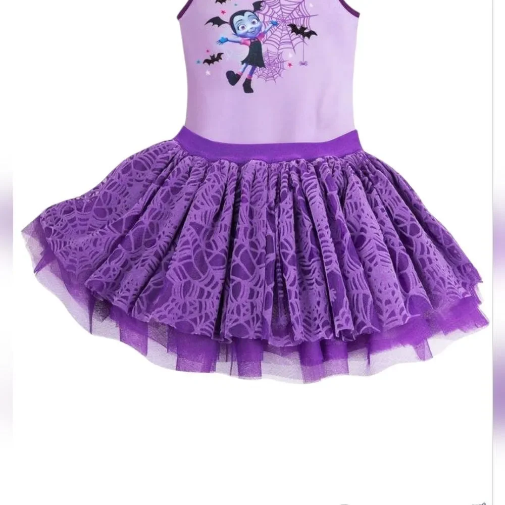 Disney Vampirina Purple Layered Tulle Skirt